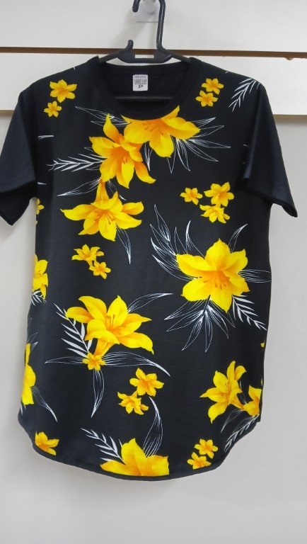 Camiseta Algodão  Stampada Flowers  Masculino
